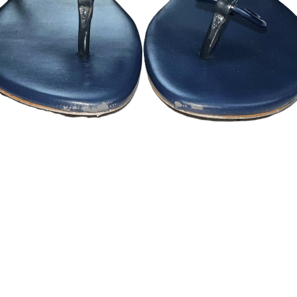 Navy Sandals Flip Flops By Michael By Michael Kors, Size: 6 Discount - Image 3