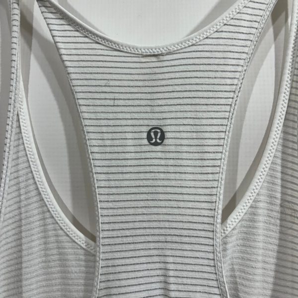 Athletic Tank Top By Lululemon In White, Size: 8 Online now - Image 3