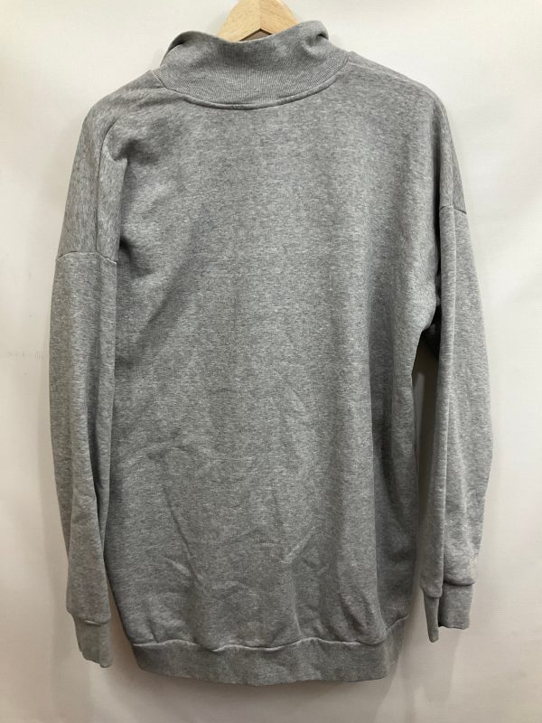 Athletic Sweatshirt Collar By Adidas In Grey, Size: Xl For Sale - Image 2
