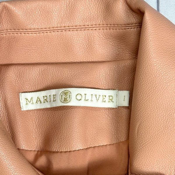 Jacket Faux Leather By Marie and Oliver In Pink, Size: L For Cheap - Image 3